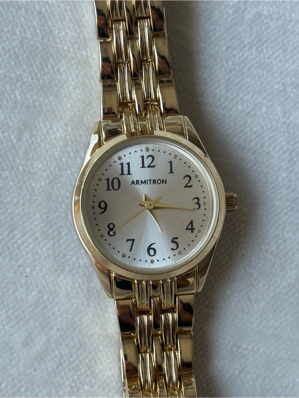 Armitron Gold-tone Watch with White Dial - Picture 6 of 10